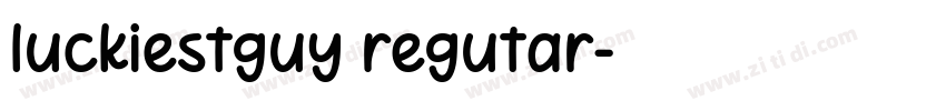 luckiestguy regutar字体转换